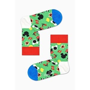 Dětské ponožky Happy Socks x Disney Treemendous zelená barva, Skarpetki Happy Socks x Disney Treemendous KDNY01 7000