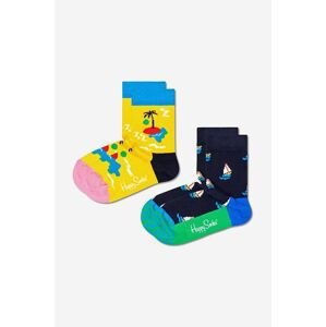 Dětské ponožky Happy Socks Island In The Sun 2-pack Skarpetki dziecięce Happy Socks 2-pak Island In The Sun KIIT02-6500