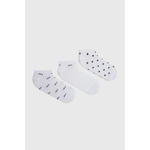 Ponožky Fila 3-pack pánské, bílá barva