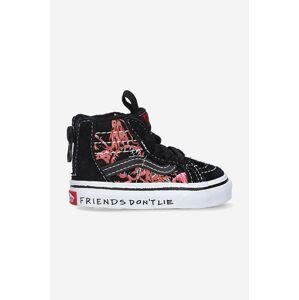 Dětské tenisky Vans X Stranger Things SK8-H černá barva