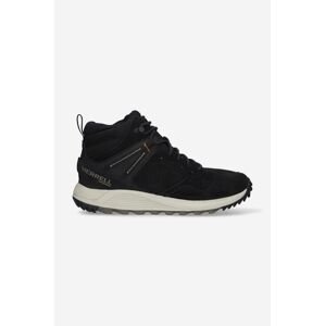 Boty Merrell Wildwood Sneaker Boot Mid Wp pánské, černá barva, J067285