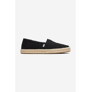 Espadrilky Toms Toms Alpargata Rope 2.0 10019875 BLACK černá barva