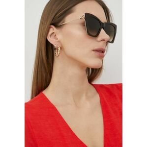 Sluneční brýle Alexander McQueen dámské, zlatá barva