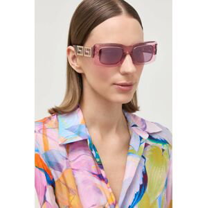 Sluneční brýle Versace dámské, růžová barva, 0VE4444U
