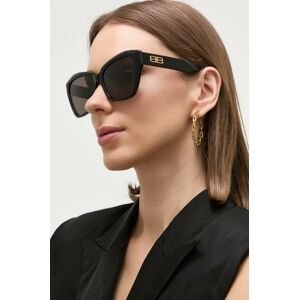 Sluneční brýle Balenciaga BB0273SA dámské, černá barva