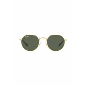 Dětské sluneční brýle Ray-Ban Junior Jack zelená barva, 0RJ9565S