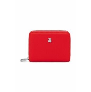 Kožená peněženka Tous červená barva