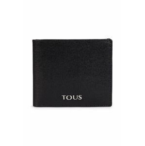 Kožená peněženka Tous černá barva