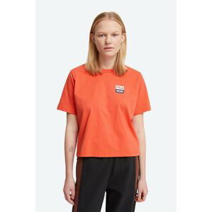 Bavlněné tričko Wood Wood Steffi T-Shirt x Fila oranžová barva, 688376.B026-ORANGE