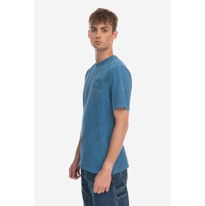 Bavlněné tričko Wood Wood Sami Embossed T-shirt 12312507-2491 DARK BLUE