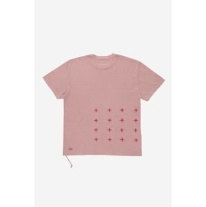 Bavlněné tričko KSUBI růžová barva, s potiskem, MSP23TE025-PINK