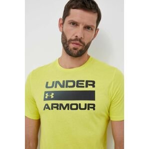 Tričko Under Armour žlutá barva, s potiskem