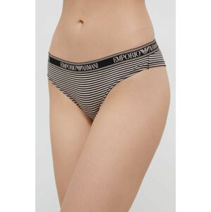 Kalhotky brazilky Emporio Armani Underwear černá barva