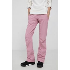 Kalhoty Protest dámské, růžová barva
