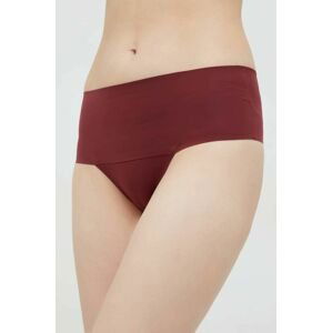 Modelovací tanga Spanx vínová barva