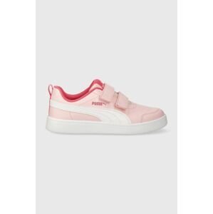 Dětské sneakers boty Puma Courtflex v2 růžová barva