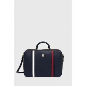 Taška na notebook Tommy Hilfiger tmavomodrá barva