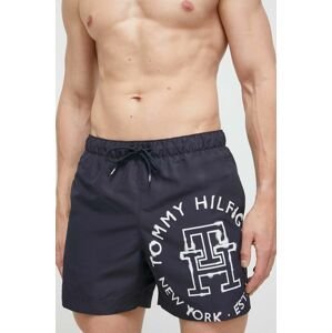 Plavkové šortky Tommy Hilfiger tmavomodrá barva
