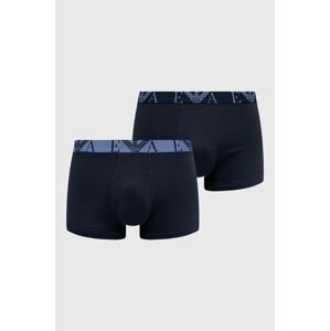Boxerky Emporio Armani Underwear 3-pack pánské, tmavomodrá barva