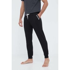 Bavlněné pyžamové kalhoty Tommy Hilfiger černá barva