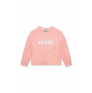 Dětská mikina Kenzo Kids růžová barva, s potiskem