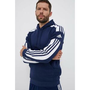 Tepláková mikina adidas Performance Squadra 21 tmavomodrá barva, s kapucí, s aplikací, GT6636