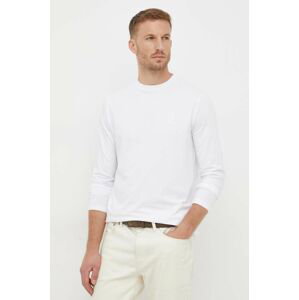 Tričko s dlouhým rukávem Karl Lagerfeld bílá barva