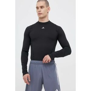 Tréninkové tričko s dlouhým rukávem adidas Performance Techfit COLD.RDY černá barva