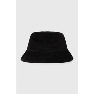 Manšestrový klobouok AllSaints černá barva, bavlněný