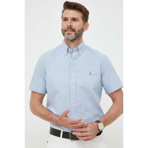 Bavlněné tričko Polo Ralph Lauren regular, s límečkem button-down