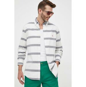 Bavlněné tričko Polo Ralph Lauren regular, s límečkem button-down
