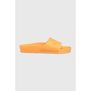 Pantofle Birkenstock Barbados dámské, oranžová barva, 1025219