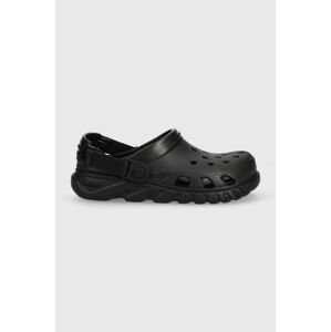 Pantofle Crocs Duet Max II Clog dámské, černá barva, na platformě, 208776