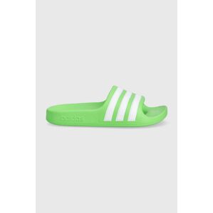 Dětské pantofle adidas ADILETTE AQUA K zelená barva