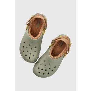 Pantofle Crocs Alle Terrain Lined Clog pánské, šedá barva, 207936