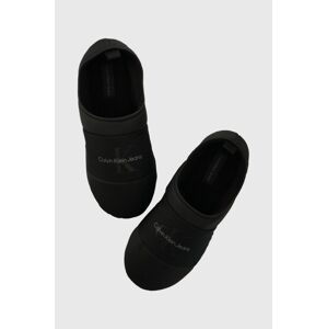 Pantofle Calvin Klein Jeans HOME SLIPPER MONO černá barva, YM0YM00840