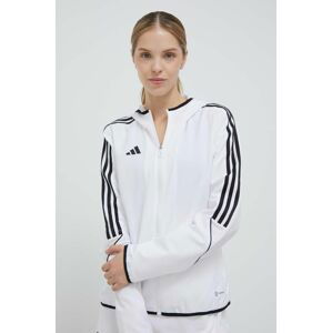 Tréninková bunda adidas Performance Tiro 23 bílá barva, přechodná, IA1631