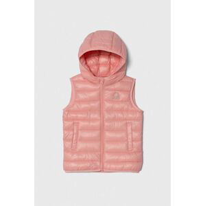 Dětská vesta United Colors of Benetton růžová barva
