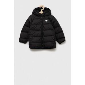 Dětská péřová bunda adidas Originals DOWN JACKET černá barva