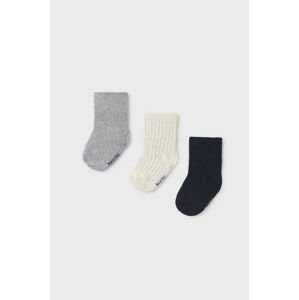 Dětské ponožky Mayoral 3-pack šedá barva