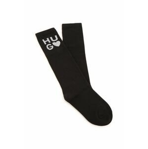 Dětské ponožky HUGO černá barva