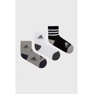 Dětské ponožky adidas Performance 3-pack šedá barva