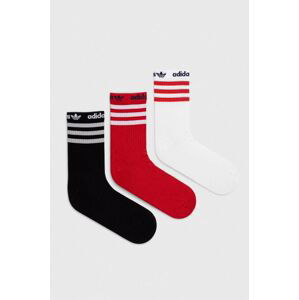 Ponožky adidas Originals 3-pack černá barva