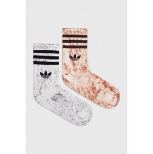 Ponožky adidas Originals 2-pack šedá barva