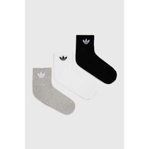 Ponožky adidas Originals 3-pack bílá barva