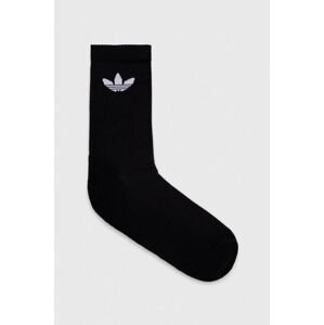 Ponožky adidas Originals 3-pack černá barva, IJ5613