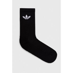 Ponožky adidas Originals 6-pack černá barva, IJ5618