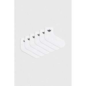 Ponožky adidas Originals 6-pack bílá barva, IJ5627