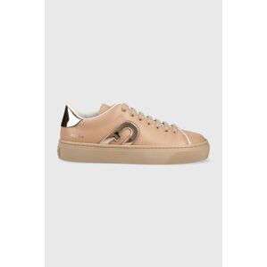 Kožené sneakers boty Furla Joy béžová barva, YG23FJO A 0203 2409S