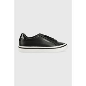Sneakers boty Calvin Klein VULC LACE UP černá barva, HW0HW01591